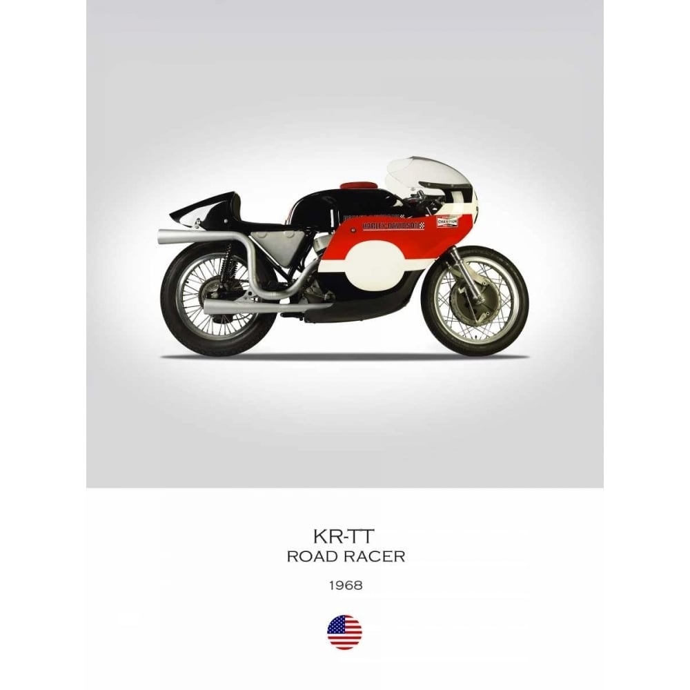 HD KR TT Road Racer 1968 Poster Print by Mark Rogan-VARPDXRGN113671 Image 1