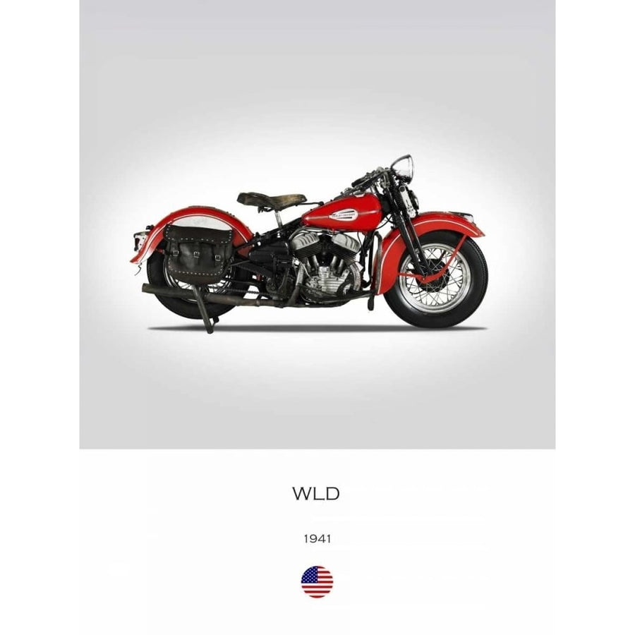 Harley Davidson WLD 1941 Poster Print by Mark Rogan-VARPDXRGN113687 Image 1