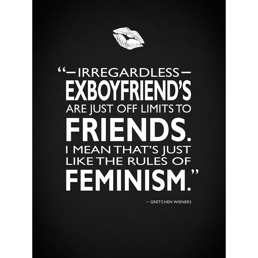 Mean Girls Rules Of Feminism Poster Print by Mark Rogan-VARPDXRGN114807 Image 1