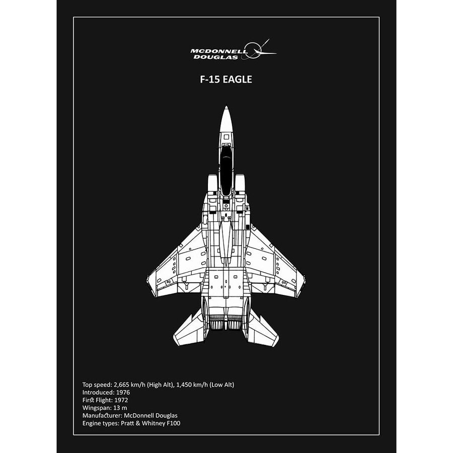 BP F15 Eagle Black Poster Print by Mark Rogan-VARPDXRGN114922 Image 1