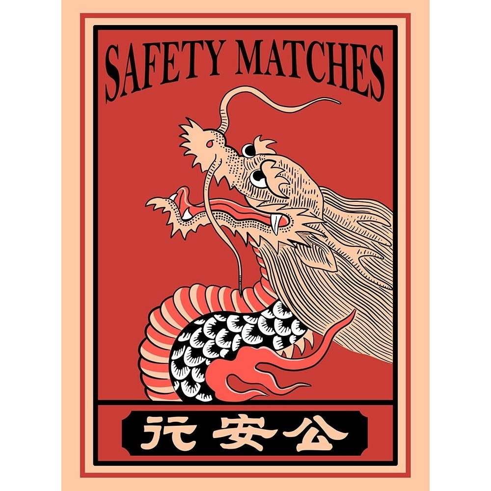 Japanese Dragon Matches Poster Print - Mark Rogan-VARPDXRGN118283 Image 1