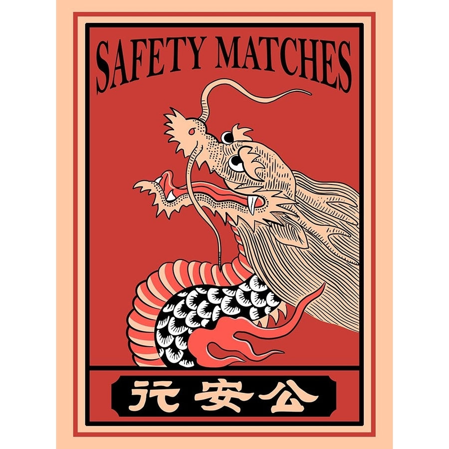 Japanese Dragon Matches Poster Print - Mark Rogan-VARPDXRGN118283 Image 1