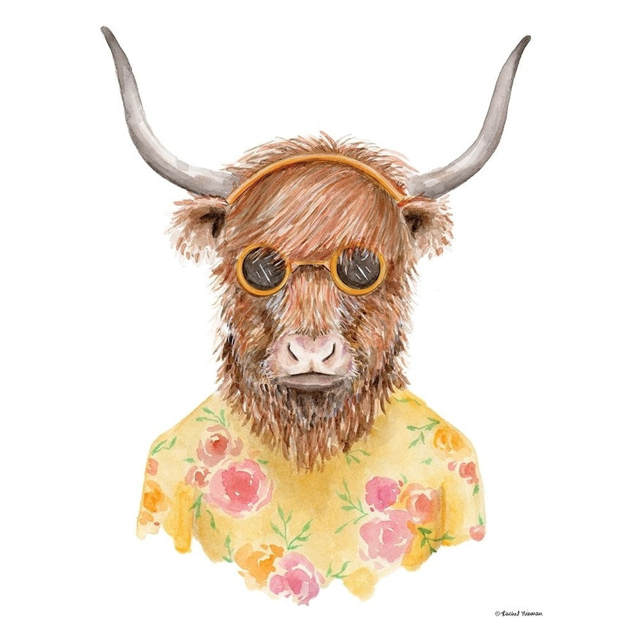 Yak in Yellow Poster Print by Rachel Nieman-VARPDXRN147 Image 1