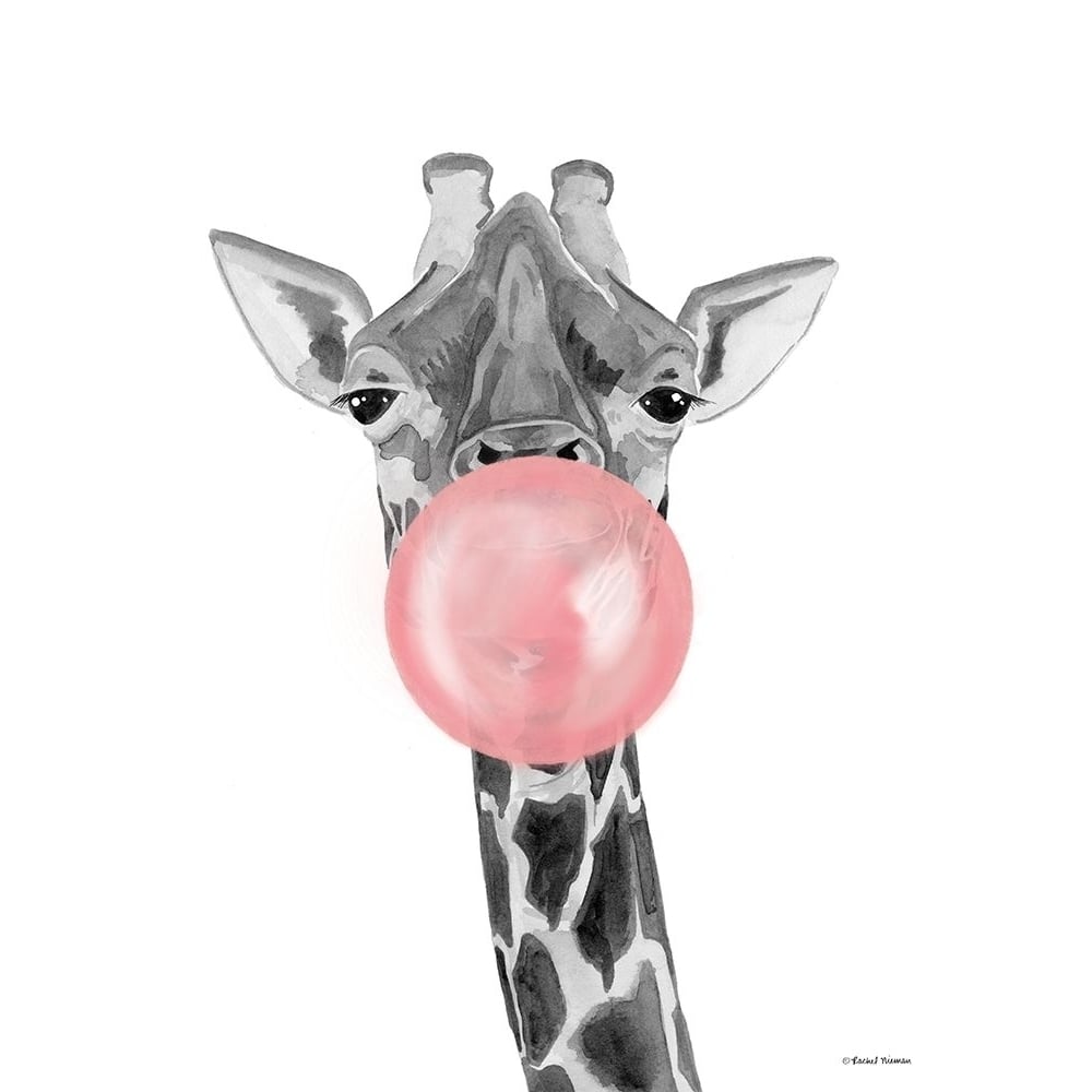 Bubblegum Giraffe by Rachel Nieman-VARPDXRN362 Image 1