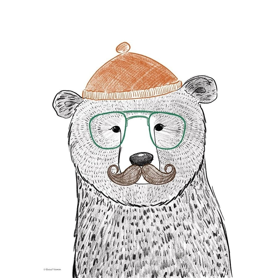 Hipster Bear by Rachel Nieman-VARPDXRN332 Image 1