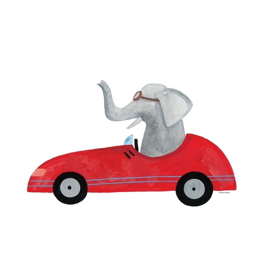 Elephant in a Car Poster Print - Rachel Nieman-VARPDXRN423 Image 1