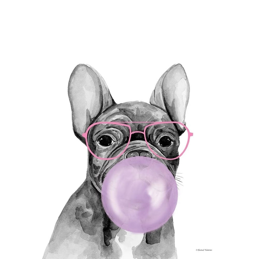 Bubble Gum Puppy Poster Print - Rachel Nieman-VARPDXRN438 Image 1