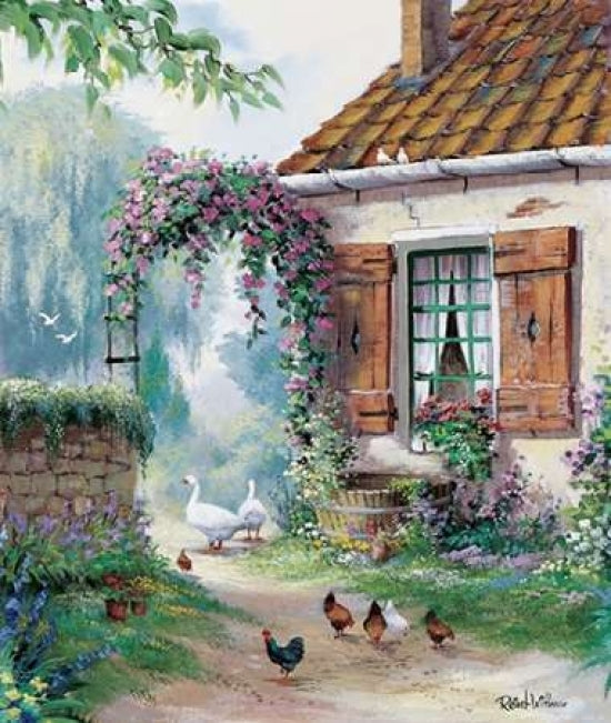 The farmers courtyard Poster Print by Reint Withaar-VARPDXRW089 Image 1