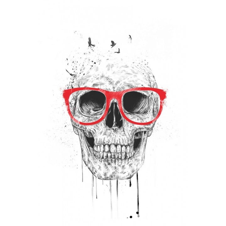 Skull With Red Glasses Poster Print by Balazs Solti-VARPDXS1562D Image 2