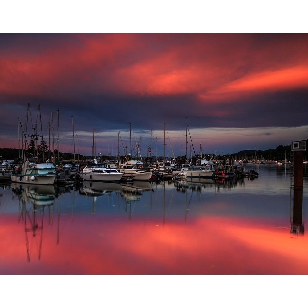 Ganges Harbor Sunset Poster Print by Shawn/Corinne Severn-VARPDXS1591D Image 1