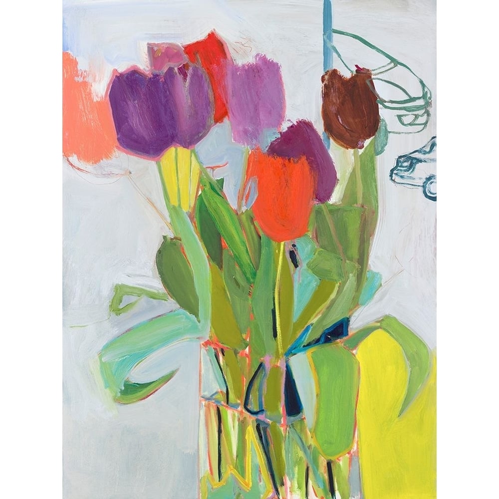 Tulips and Two Cars Poster Print - Jessica Singerman-VARPDXS1974D Image 1