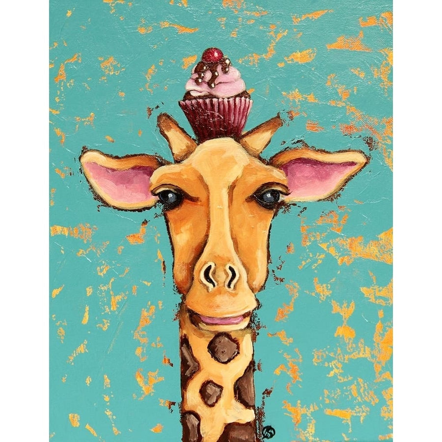 Giraffe With Cherry on Top Poster Print - Lucia Stewart-VARPDXS1986D Image 1