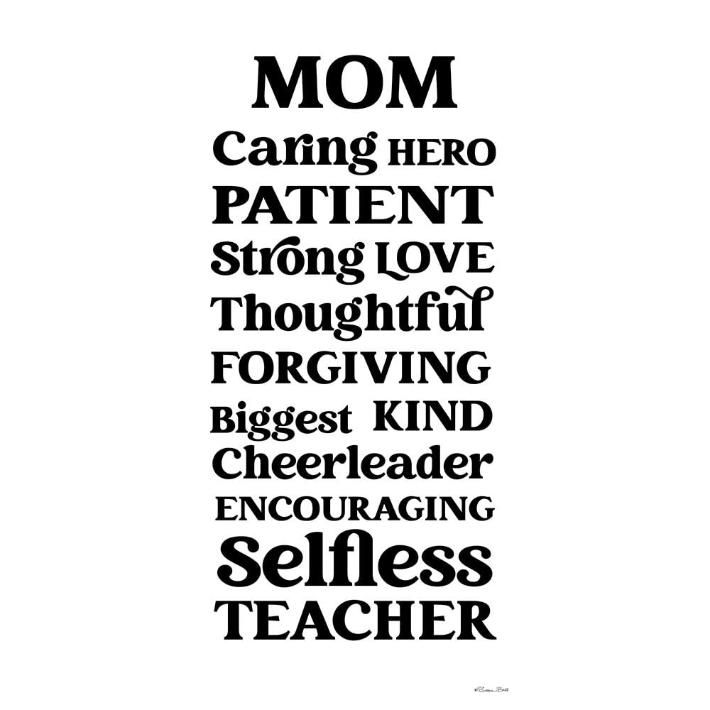 Mom Words Poster Print - Susan Ball-VARPDXSB1149 Image 1