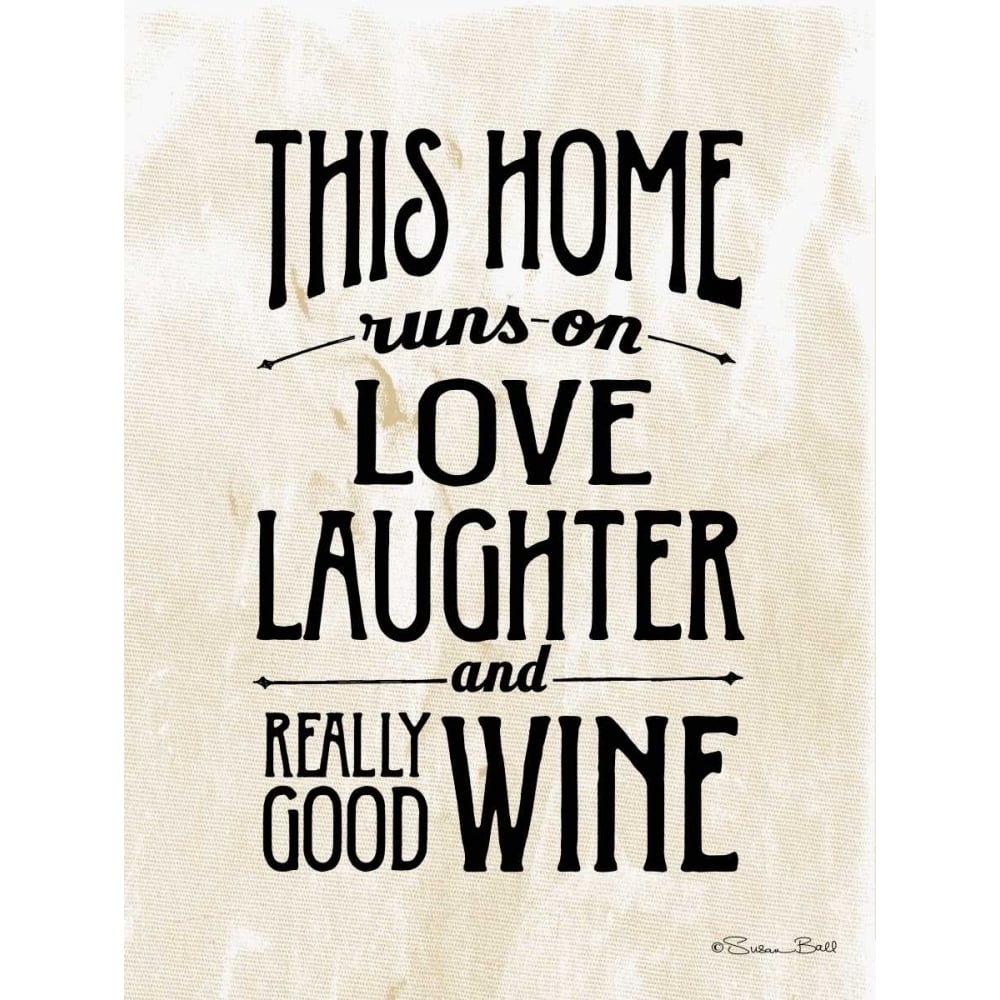 Home with Wine Poster Print by Susan Ball-VARPDXSB349A Image 1