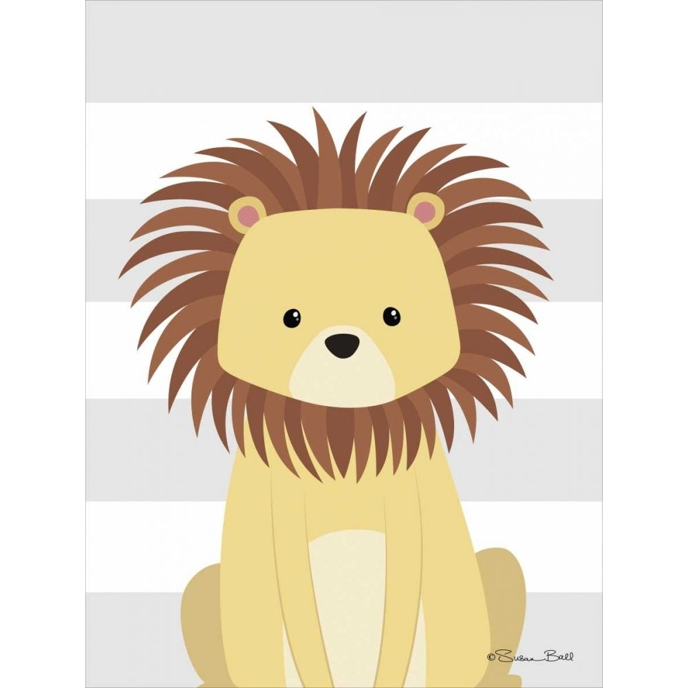 Lion Stripe Poster Print by Susan Ball-VARPDXSB439A Image 1