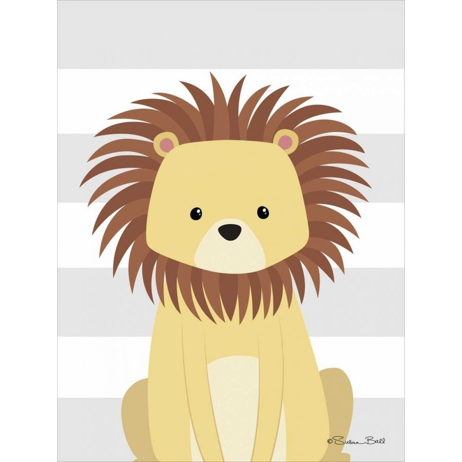 Lion Stripe Poster Print by Susan Ball-VARPDXSB439A Image 1