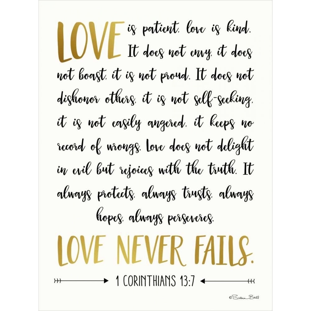 Love is Patient Poster Print by Susan Ball-VARPDXSB395 Image 1