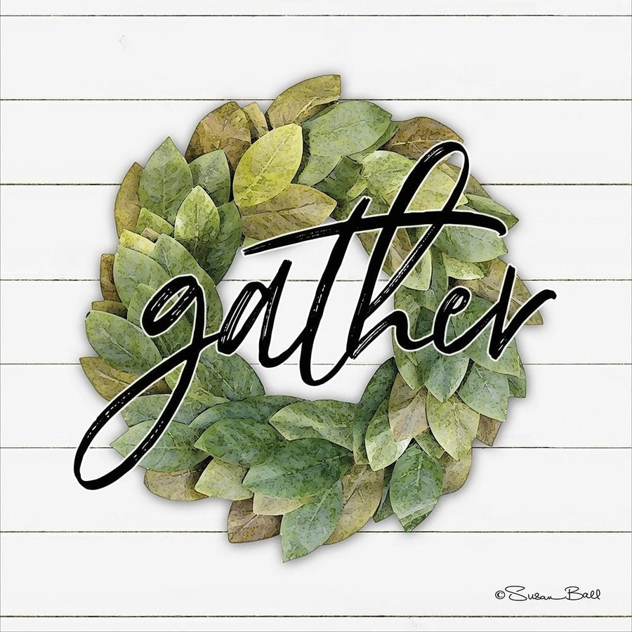 Gather Wreath Poster Print by Susan Ball-VARPDXSB579 Image 1