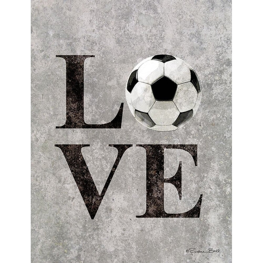 LOVE Soccer Poster Print by Susan Ball-VARPDXSB673 Image 1