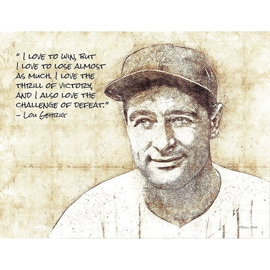 Lou Gehrig Sketch by Susan Ball-VARPDXSB871 Image 1