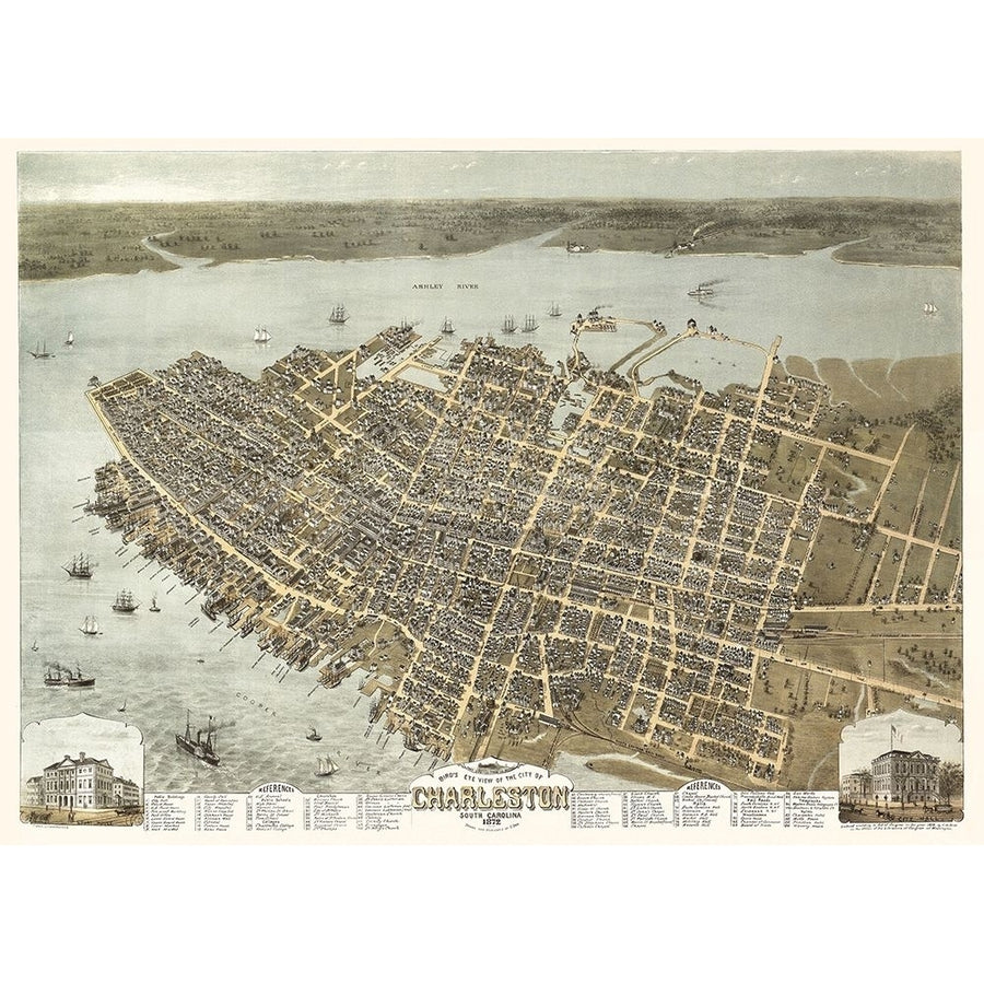 Charleston South Carolina - Drie 1872 Poster Print by Drie Drie-VARPDXSCCH0004 Image 1