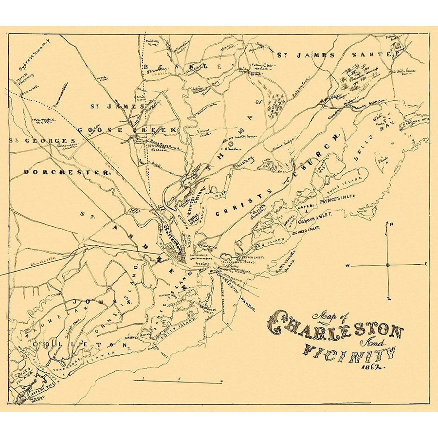 Charleston and Vicinity South Carolina by Hawley-VARPDXSCCH0006 Image 1