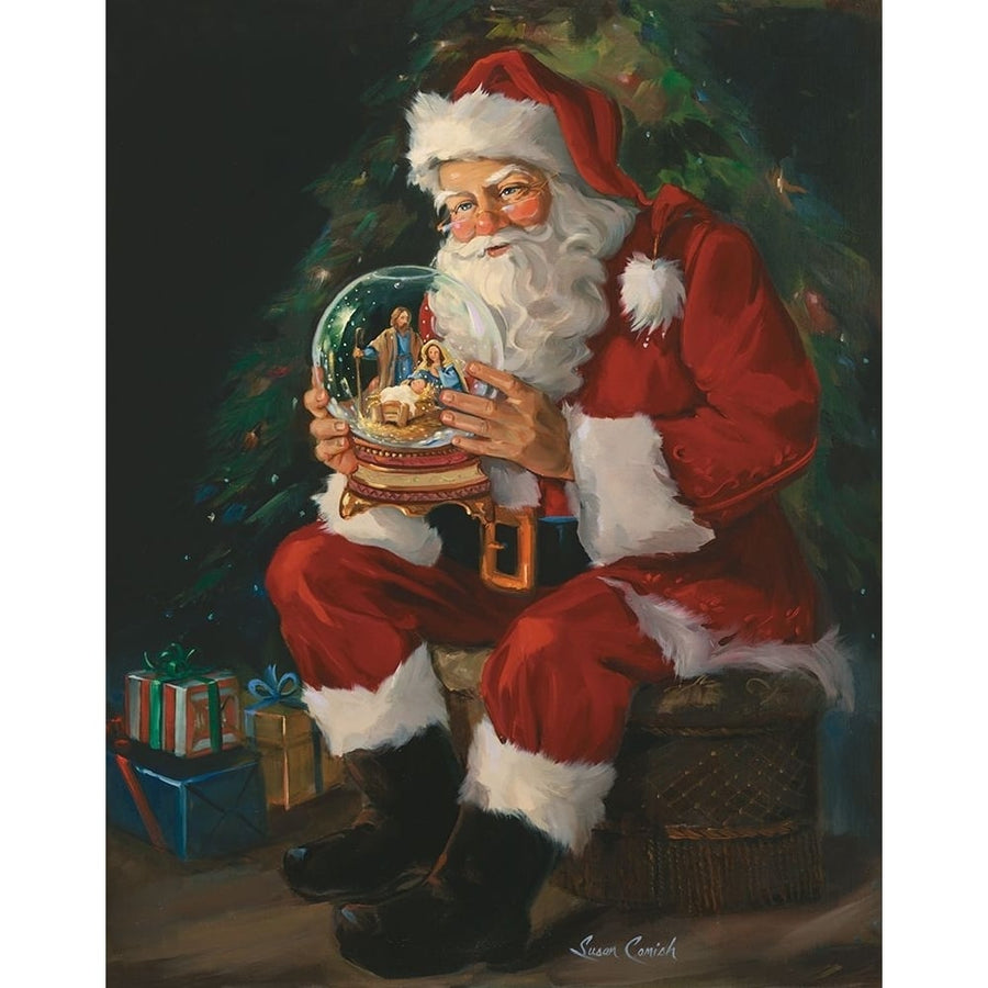 Santa Snowglobe Poster Print - Susan Comish-VARPDXSCM1400 Image 1