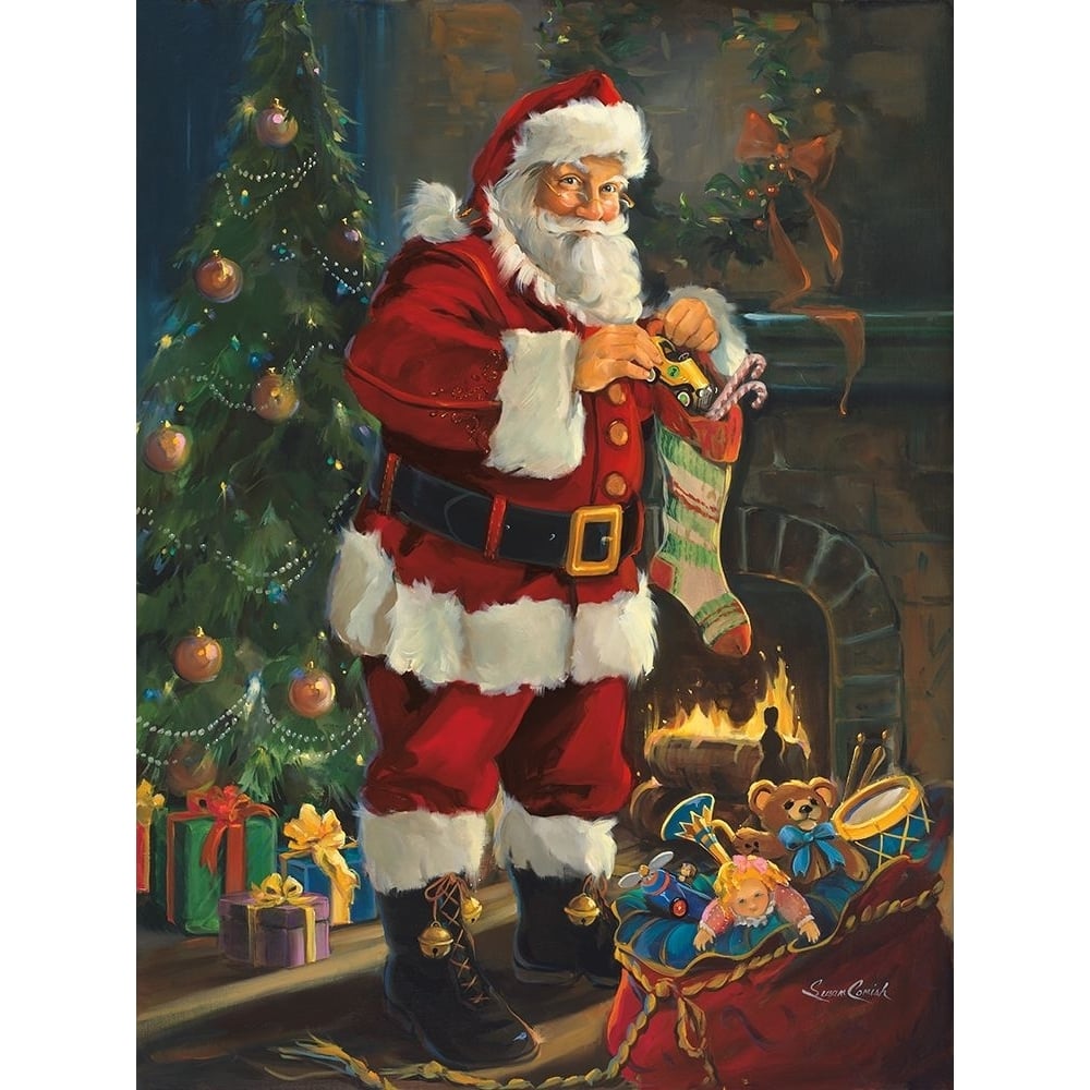 Sneaking Santa Poster Print - Susan Comish-VARPDXSCM1383 Image 1