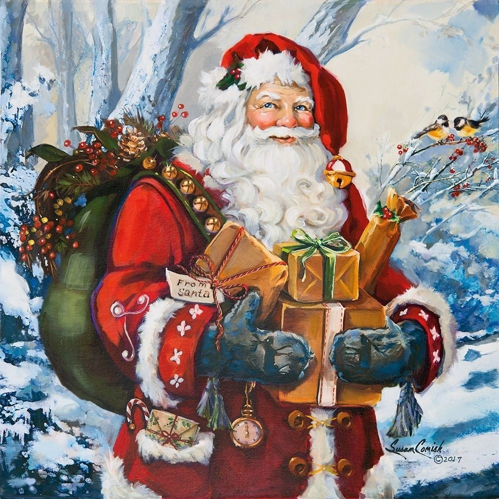 Woodland Home Santa by Susan Comish-VARPDXSCM170702 Image 1