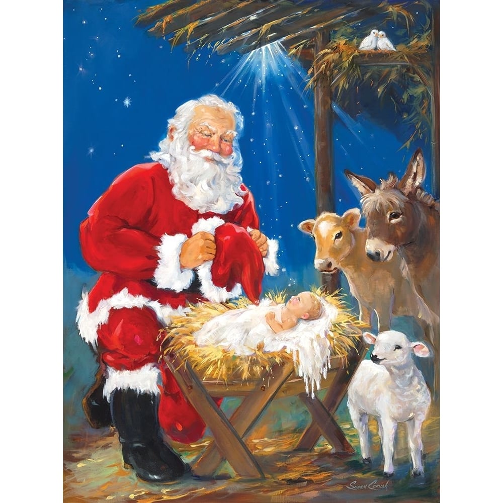 Nativity Santa Poster Print - Susan Comish-VARPDXSCM210601 Image 1