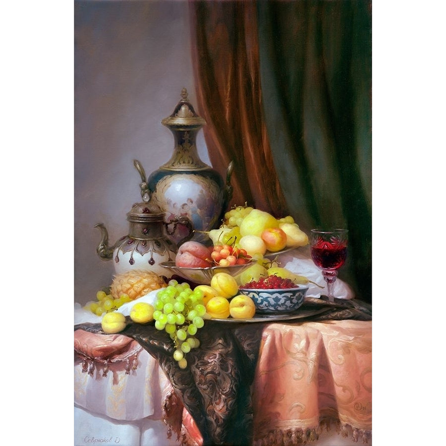 Still-life with Chinese teapot Poster Print by Dmitry Sevryukov-VARPDXSD9 Image 1