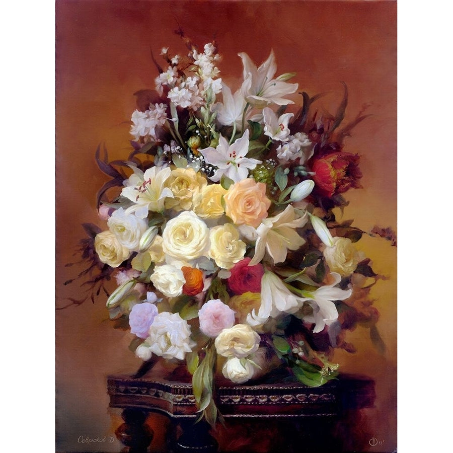 Bouquet with lilies Poster Print by Dmitry Sevryukov-VARPDXSD8 Image 1