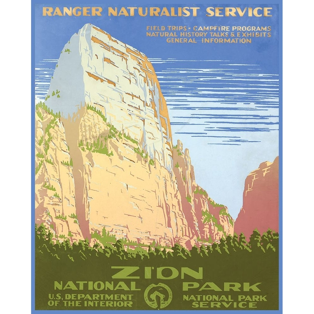 Zion National Park Poster Print - Stellar Design Studio-VARPDXSDS1064 Image 1