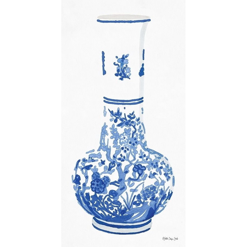 Blue and White Vase 2 Poster Print by Stellar Design Studio Stellar Design Studio-VARPDXSDS279 Image 1