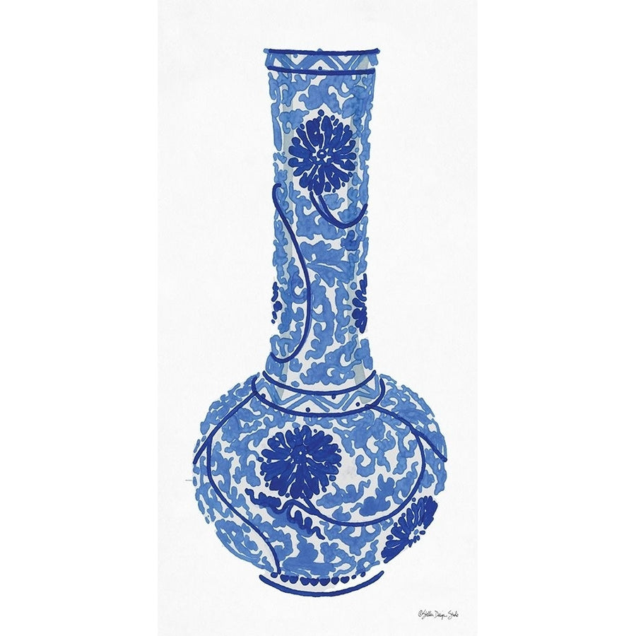 Blue and White Vase 1 Poster Print by Stellar Design Studio Stellar Design Studio-VARPDXSDS278 Image 1