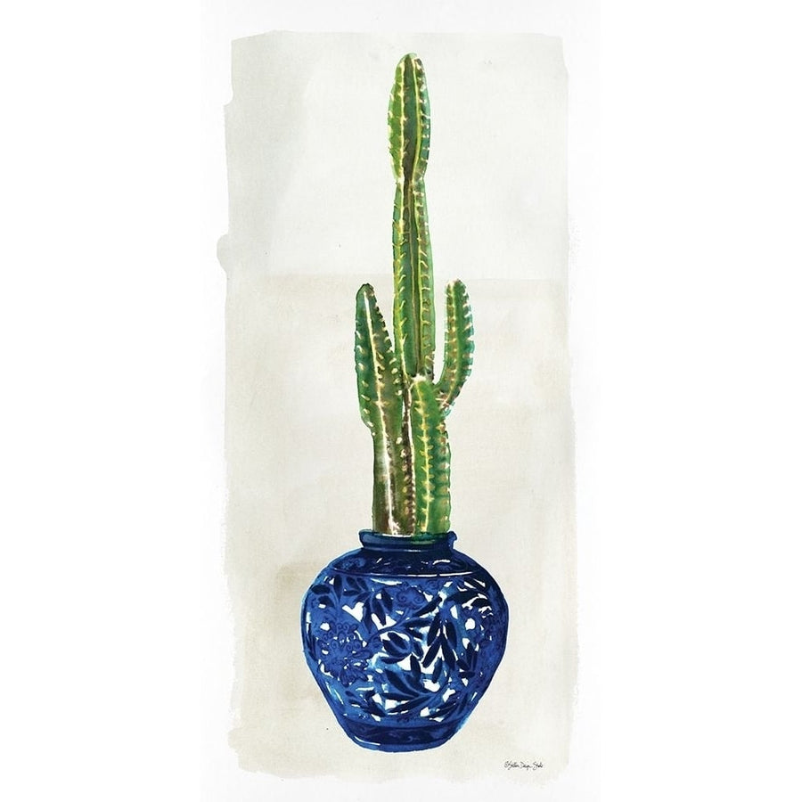 Cacti in Blue Pot 1 Poster Print by Stellar Design Studio Stellar Design Studio-VARPDXSDS376 Image 1