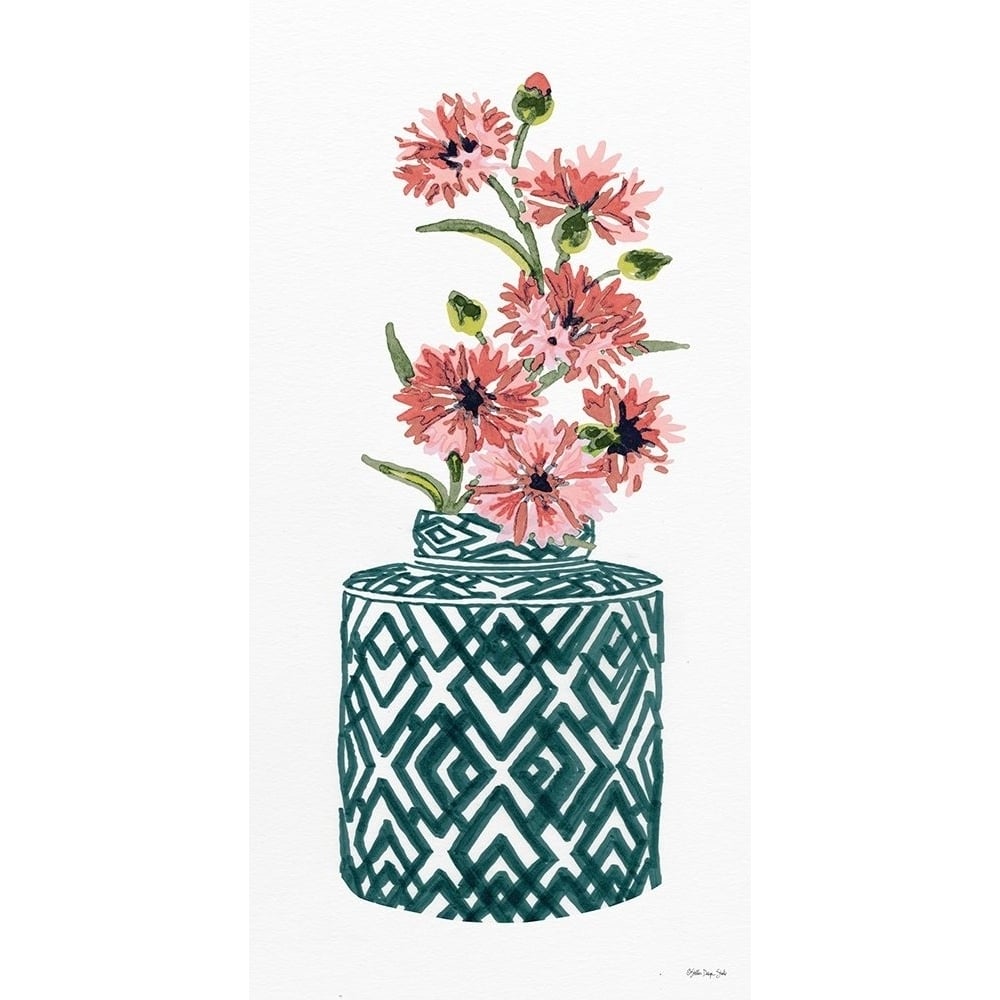 Tile Vase with Bouquet II Poster Print by Stellar Designs Studio Stellar Designs Studio-VARPDXSDS599 Image 1