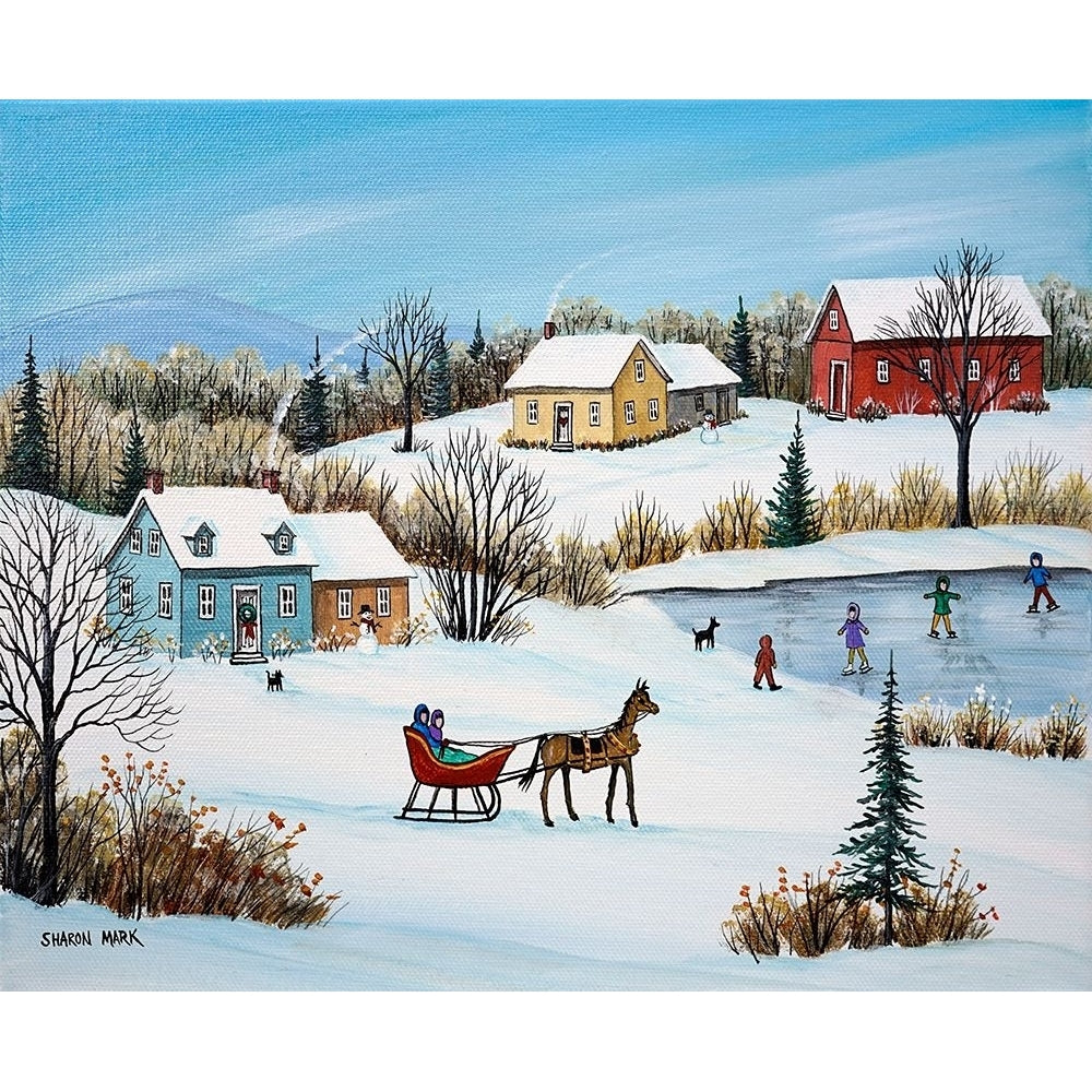 Time for a Sleigh Ride Poster Print - Sharon Mark-VARPDXSHAMAR272968 Image 1