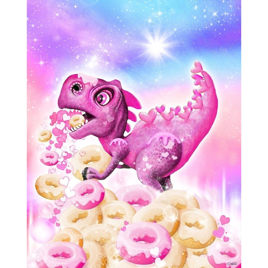 Dino Donut Galaxy Poster Print - Pike Art Sheena-VARPDXSHEPIK251298 Image 1