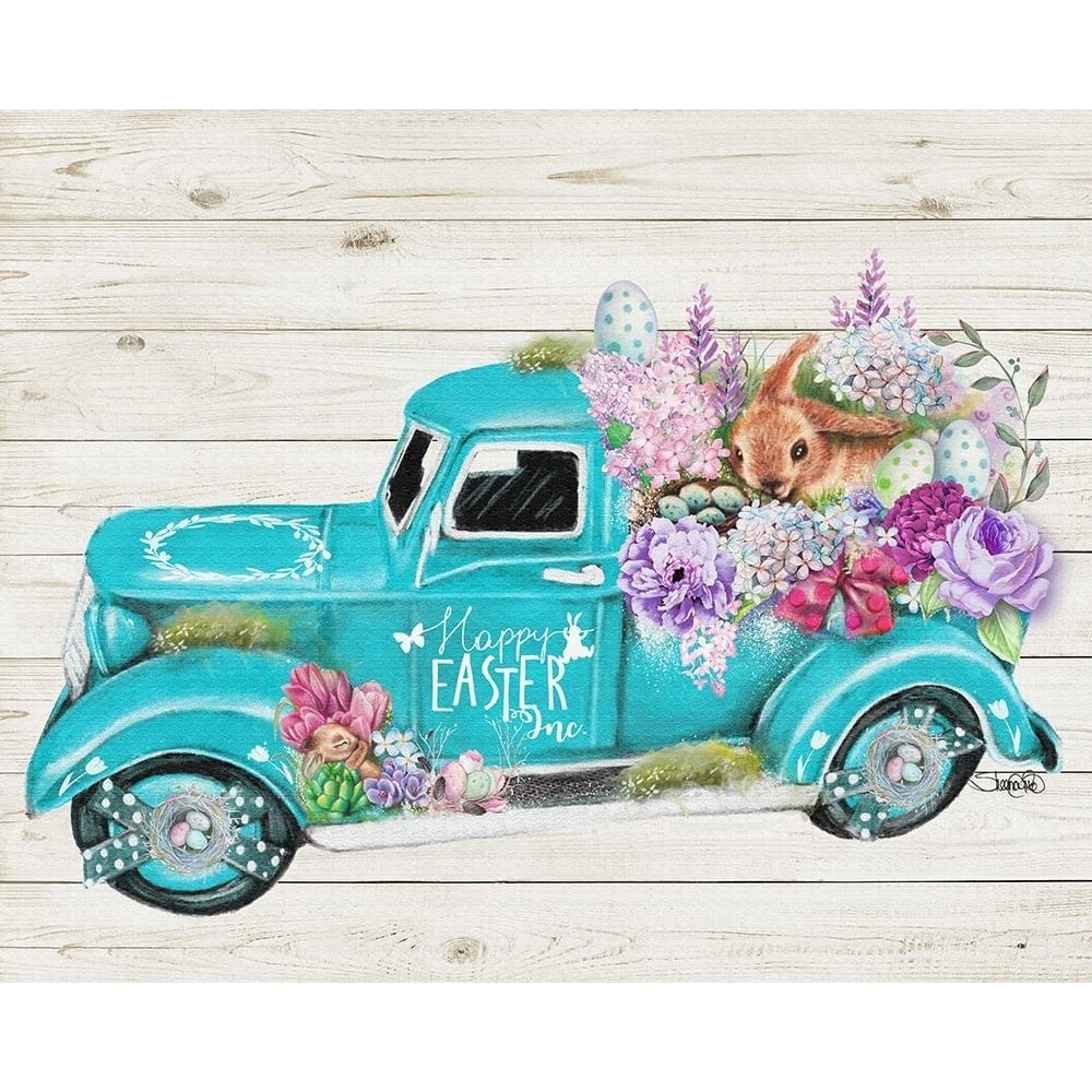 Happy Easter Inc Old Truck Collection Poster Print - Pike Art Sheena-VARPDXSHEPIK225728 Image 1