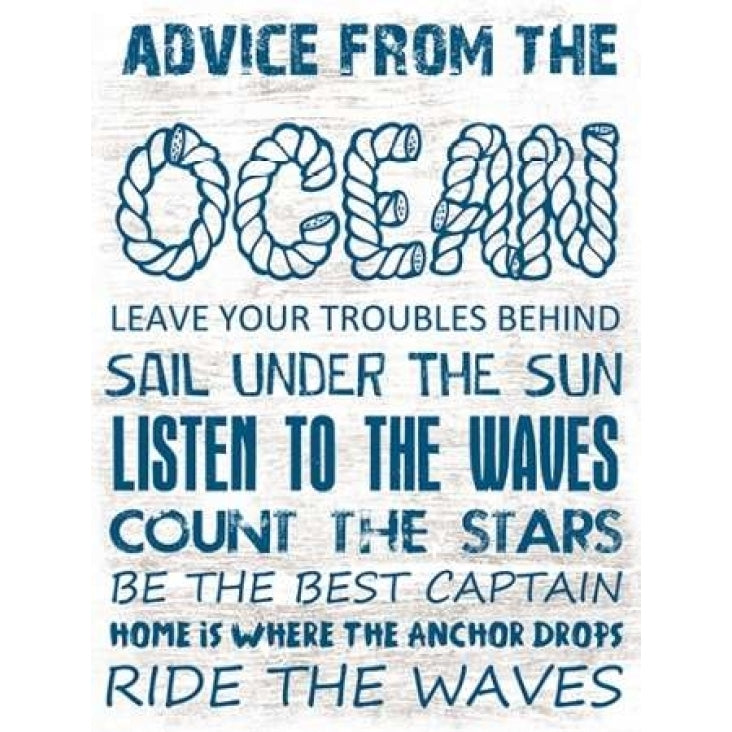 Advice From The Ocean 1 Poster Print by Sheldon Lewis-VARPDXSLBRC187A1 Image 1