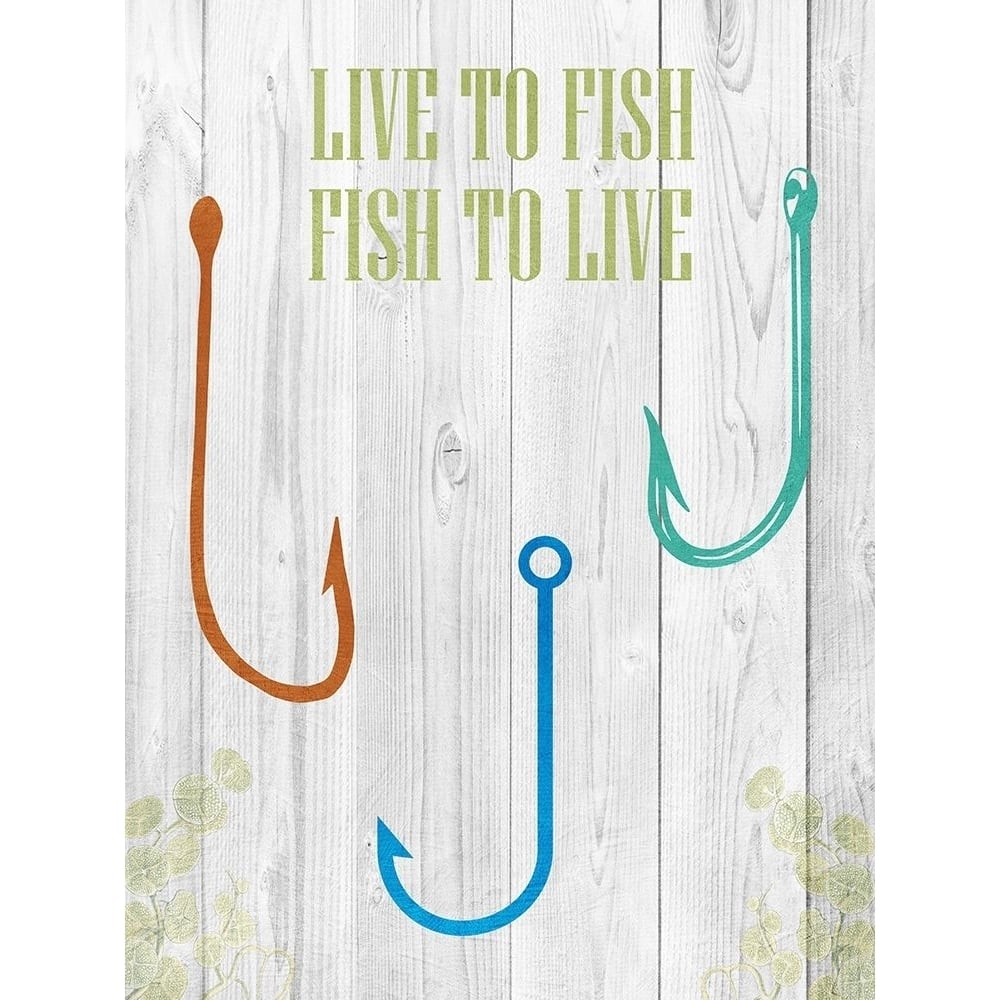 Live To Fish Poster Print by Sheldon Lewis-VARPDXSLBRC627D Image 1