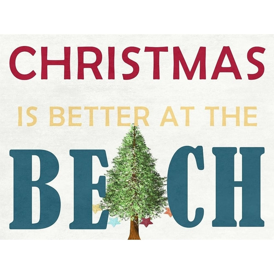 Christmas At The Beach Poster Print by Sheldon Lewis-VARPDXSLBRC838A Image 1