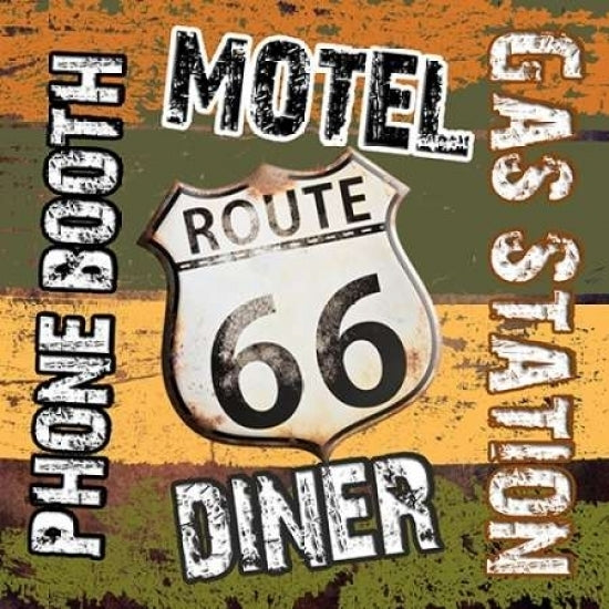 Route 66 Comforts Poster Print by Sheldon Lewis-VARPDXSLBSQ232A Image 1