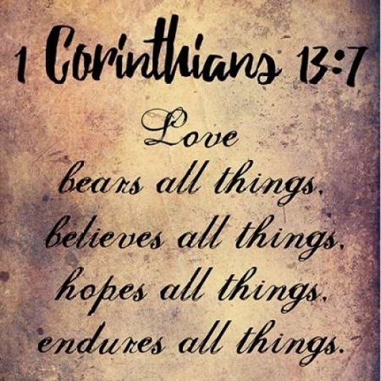 Love Endures All Things Poster Print by Sheldon Lewis-VARPDXSLBSQ273B Image 1