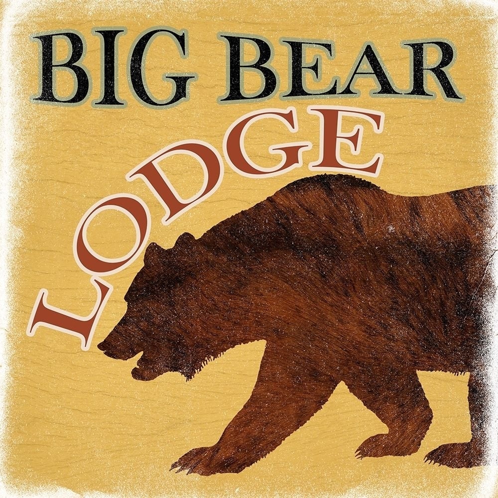 Big Bear Lodge Poster Print by Sheldon Lewis-VARPDXSLBSQ725A Image 1