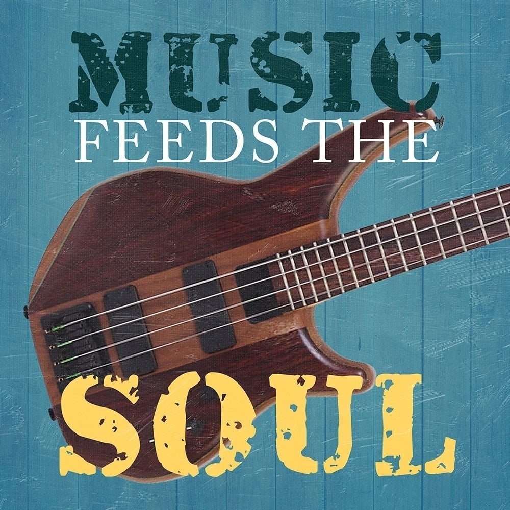 Music Feeds The soul Poster Print by Sheldon Lewis-VARPDXSLBSQ747B Image 1