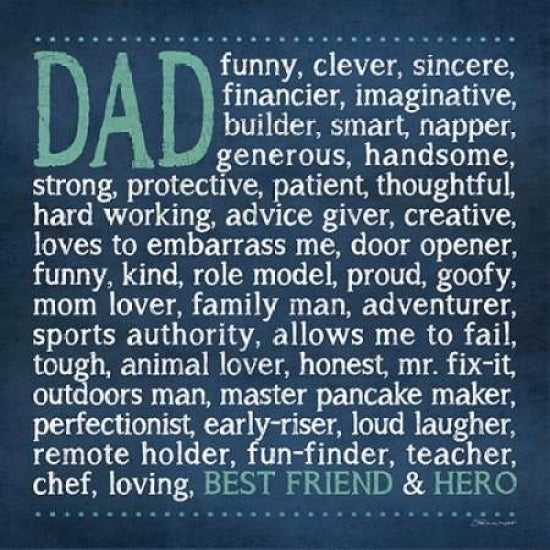 Dad Poster Print by Stephanie Marrott-VARPDXSM10194 Image 1