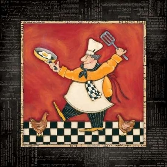 Chicken Dance Chef Poster Print by Stephanie Marrott-VARPDXSM10249 Image 1