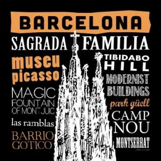 Barcelona Poster Print by Stephanie Marrott-VARPDXSM10748 Image 2